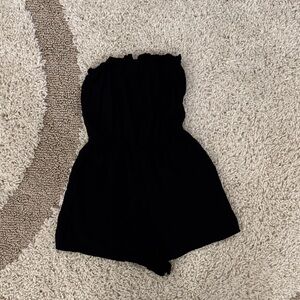 H&M Black Strapless Romper